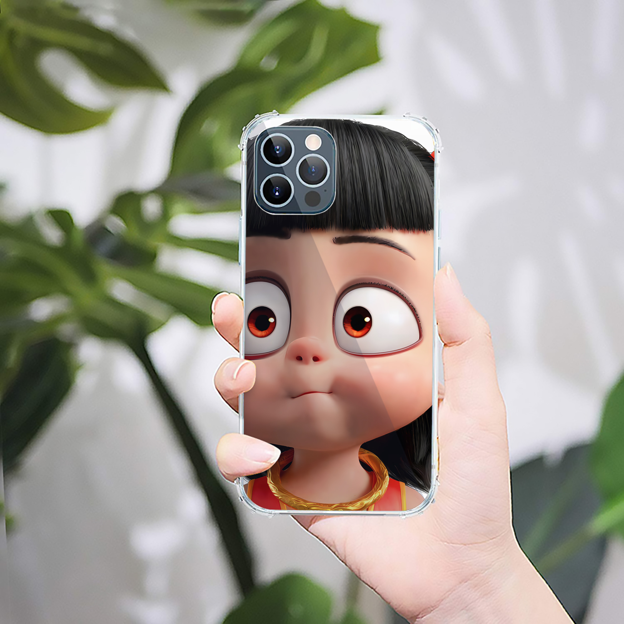 （画像用） Ne Zha 2 ナタ 魔童の大暴れ 【iPhone 12シリーズ対応】透明スマホケース（クリアソフトケース）